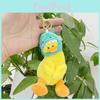 Short Plush Unique Duck Toy Keychain Adorable Cartoon Animal Doll Gift For All Ages