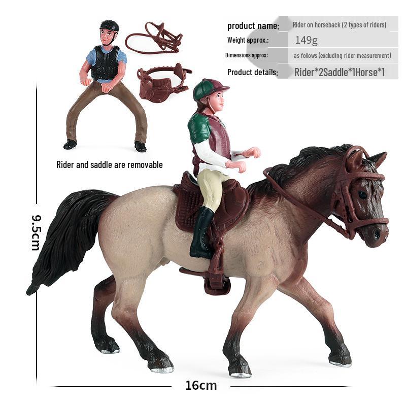 Children's Thousand-Mile Horse Simulation Model Toy and Sand Table Set