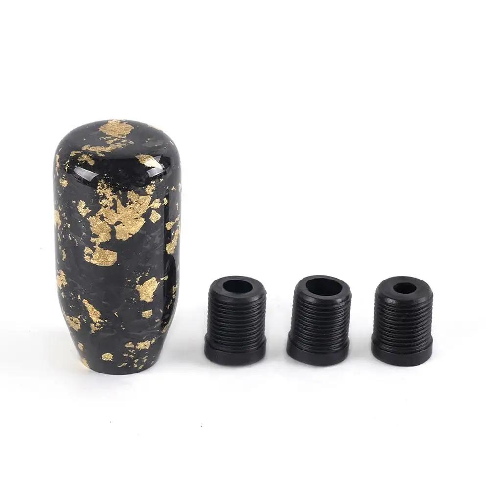 Universal Car Carbon Fiber Manual Gear Shift Knob Stick Shifter Knobs Shape Lever MT AT Gearstick Cylindrical Y2Q2