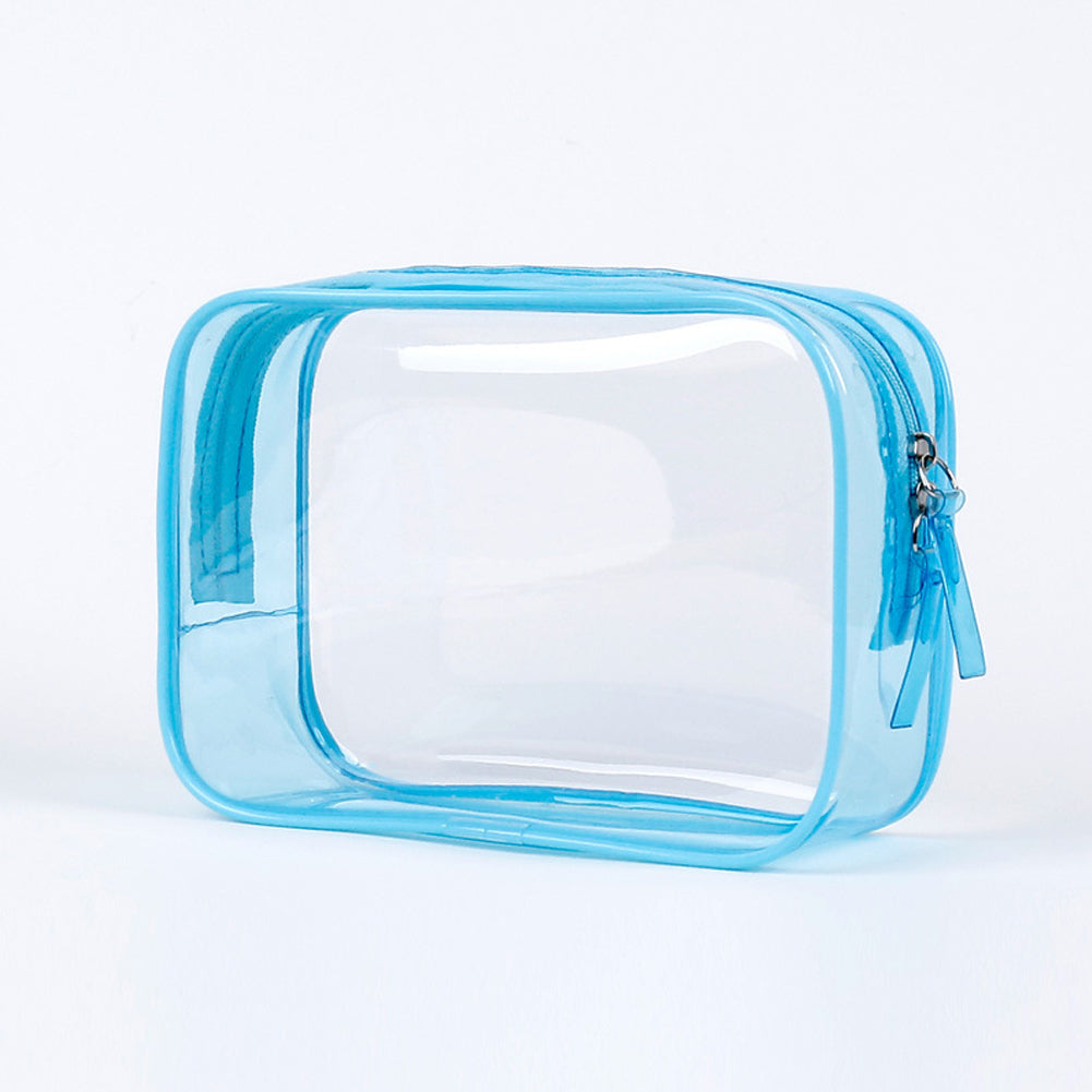 Geantă de depozitare pentru călătorie, pungi cosmetice din PVC impermeabile, huse transparente, capacitate mare, fermoar din plastic, geantă de spălare portabilă, pungă de machiaj