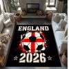 England national football team Printed Flannel Area Rug Non Slip Soft Polyester Floor Carpet Indoor Decor Mat for Bedroom Living Room Sofa