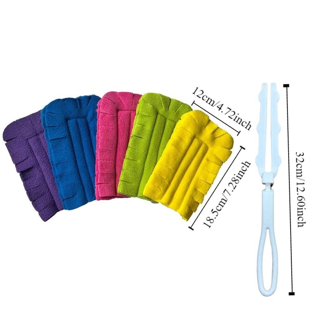 Washable Dust Removal Cloth Cover Soft Hand Duster Heads Duster Refills  Window Dusting