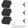 Remote Cable Lock Retractable Remote Control Tethers 6.6Ft/2M For TV And DVD 3 Pcs Security Lock