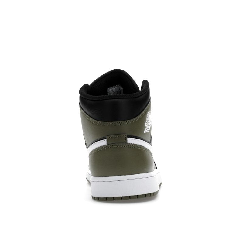 Air Jordan 1 Mid Medium Olive Unisex Sneakers Green Black White DQ8426-092