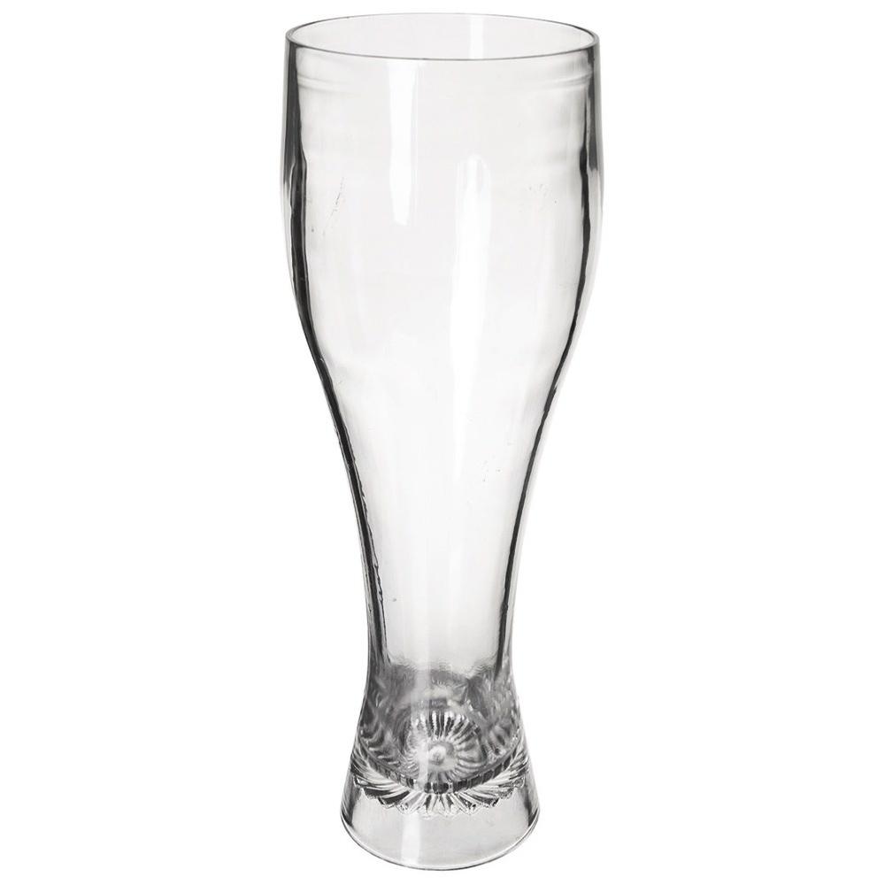 Plastic Beer Drinking Glass Mug, Shatterproof, Reusable, 600 ml