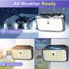 1/2PCS Motion Sensing Smart Light, 132 LEDs, 3 Modes Solar Security Light, IP65, Solar Fence Light for Outdoor, Yard