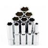 11pcs 4 Mm To 14 Mm Professional Grade Metric Long Chrome Socket Set 1/4-Inch Drive 6-Point Deep Socket