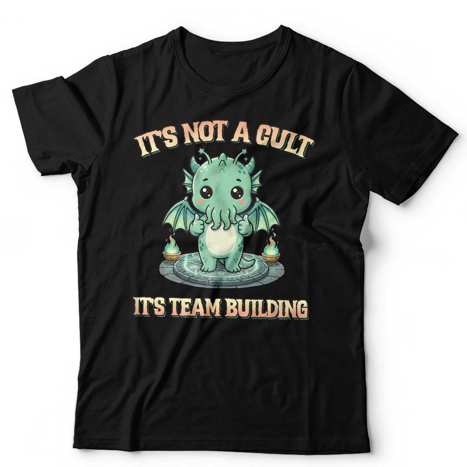 Cute Cthulhu T-Shirt Unisex & Kids Funny Lovecraft Cult Team Building Tee S разноцветный