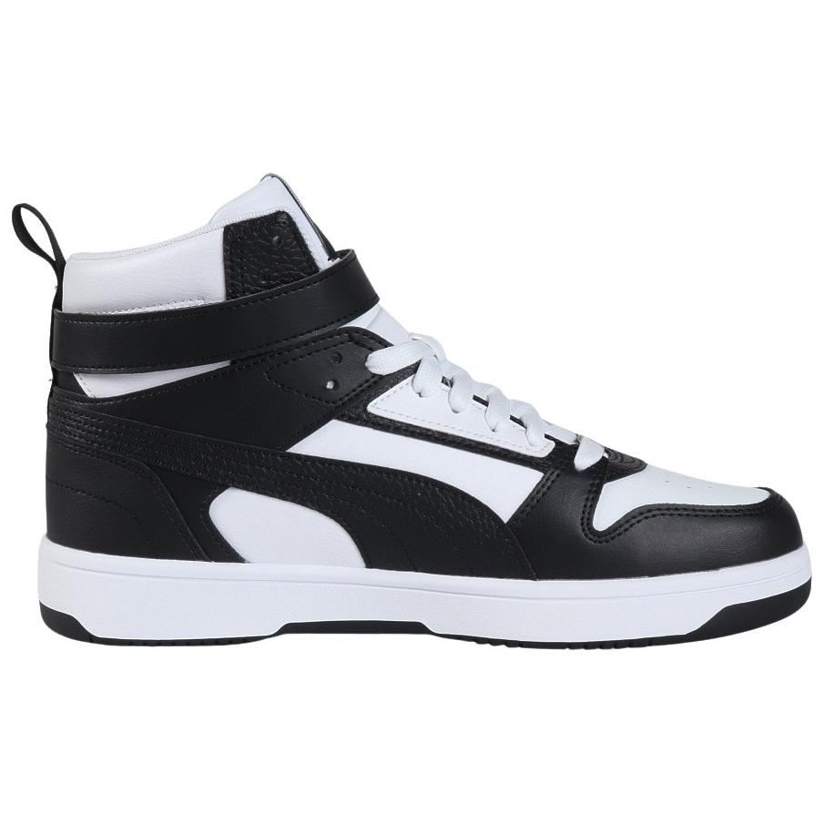 Puma Rebound Joy Comfortable Versatile Low-Top High-Top Sneakers Unisex Sneakers Black White 398429-02