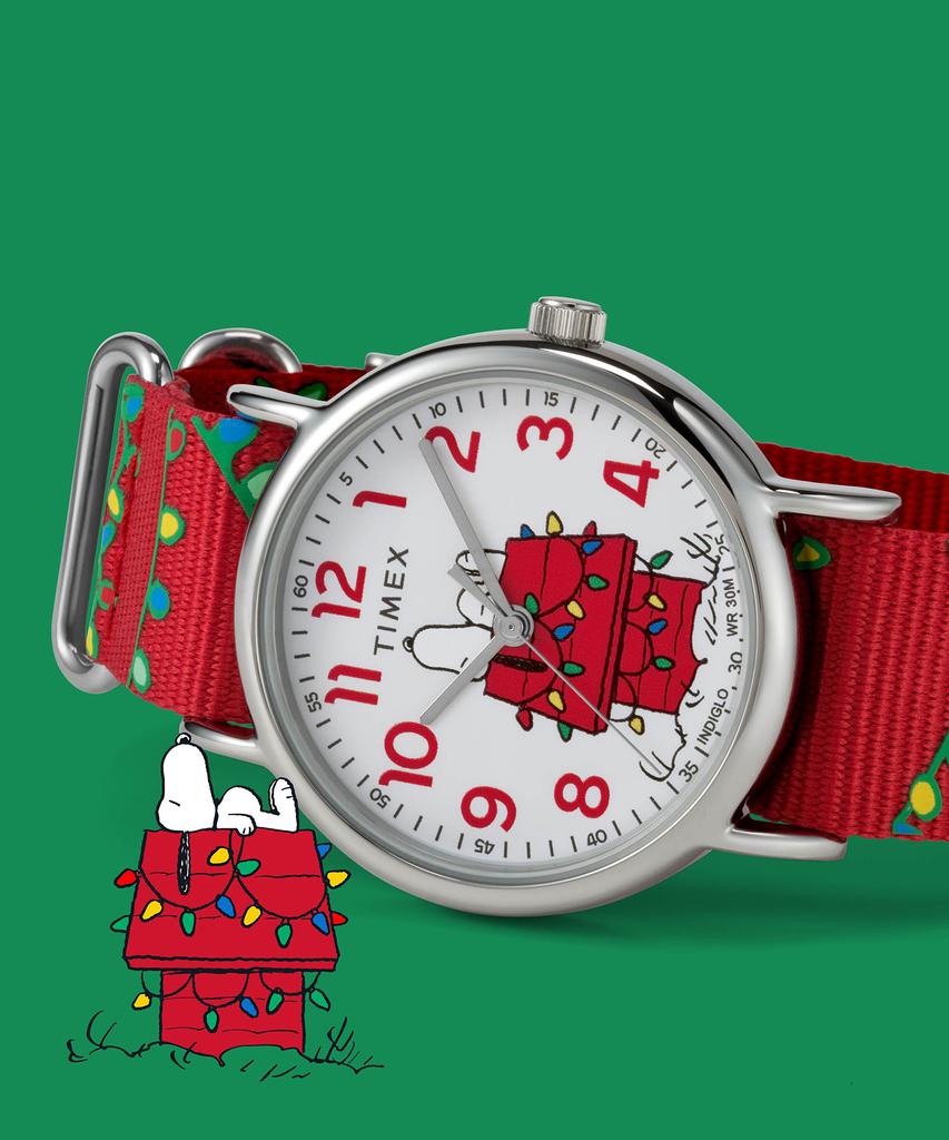 Taimaegseu X Peanuts Weekender Holiday Christmas Watch 38Mm