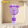 Portable Mini Cartoon Flower USB Desk Fan - Student Gift