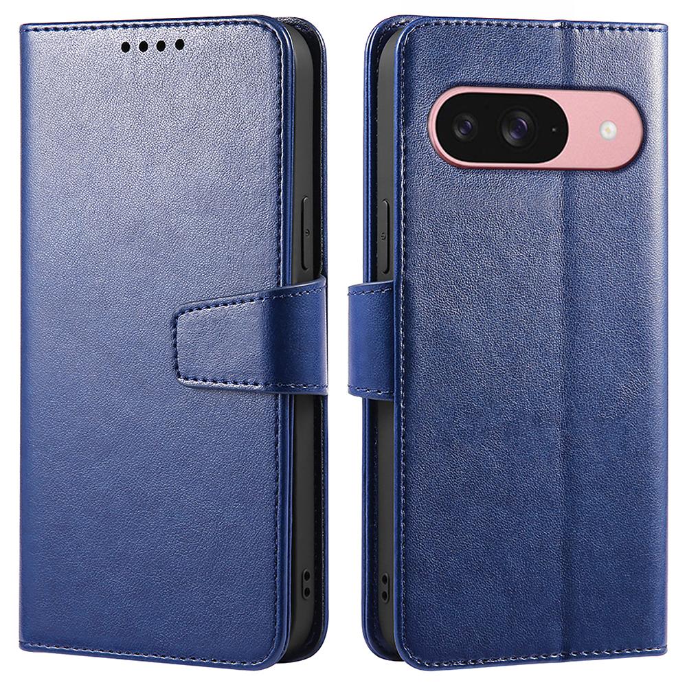 

For Google Pixel 9 Pro/Pixel 9 Case Stand Card Holder Wallet Leather Phone Cover Blue