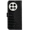 Genuine Cow Leather Phone Case for OnePlus Ace 5 Pro 5G/Ace 5 5G/13R 5G Crocodile Texture Phone Wallet Cover