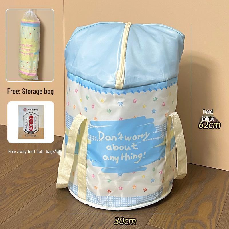 Foldable Portable Over-Calf Foot Bath Bucket for Travel and Home Use