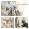 160 cm Cat Tree, Multiple Levels, Sisal Scratching Posts, Caves, Plush Platforms, Hammock, Ladder, Play Balls