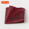 Striped Polyester Silk Pocket Square for Wedding or Business