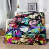 3D Cartoon Jojo's Bizarre Adventure Anime Blanket,Soft Throw Blanket for Home Bedroom Bed Sofa Travel Picnic Office Cover Kids