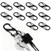 Carabiner, Multi-functional Keychain, 8-shaped Clasp, S-shaped Carabiner, Set of 10,