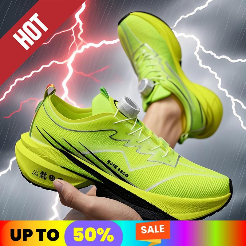 

Carbon Plate Running Sneakers Men Lightweight Breathable Wear-Resistant Soft Gym Comfort Marathon Athletic Sports Shoes for Man 37 синий