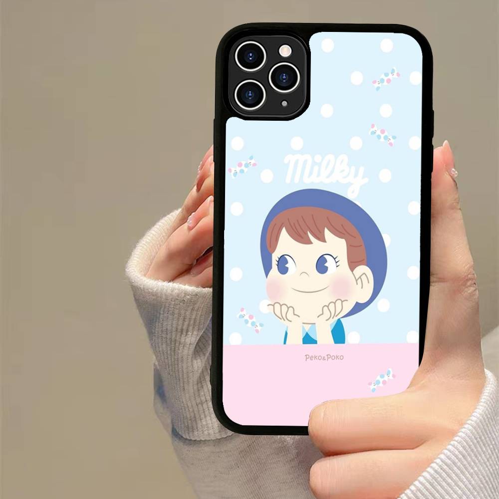 Fujiya Milky Peko-Chan Handyhülle Silikon PC+TPU Für Für IPhone 11 12 13 14 15 16 Plus Pro Max Hülle