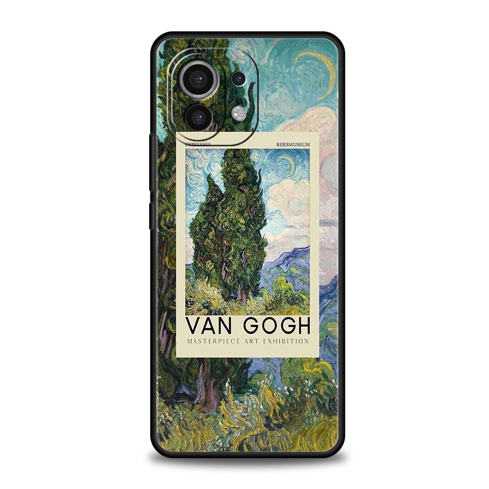 Starry Sky Van Gogh Art Phone Case For Xiaomi 14 13 12 11 Lite 13T 12T 11T Pro 9T Mi Poco X6 X5 M3 X3 Pro F5 F4 F3 5G Cover