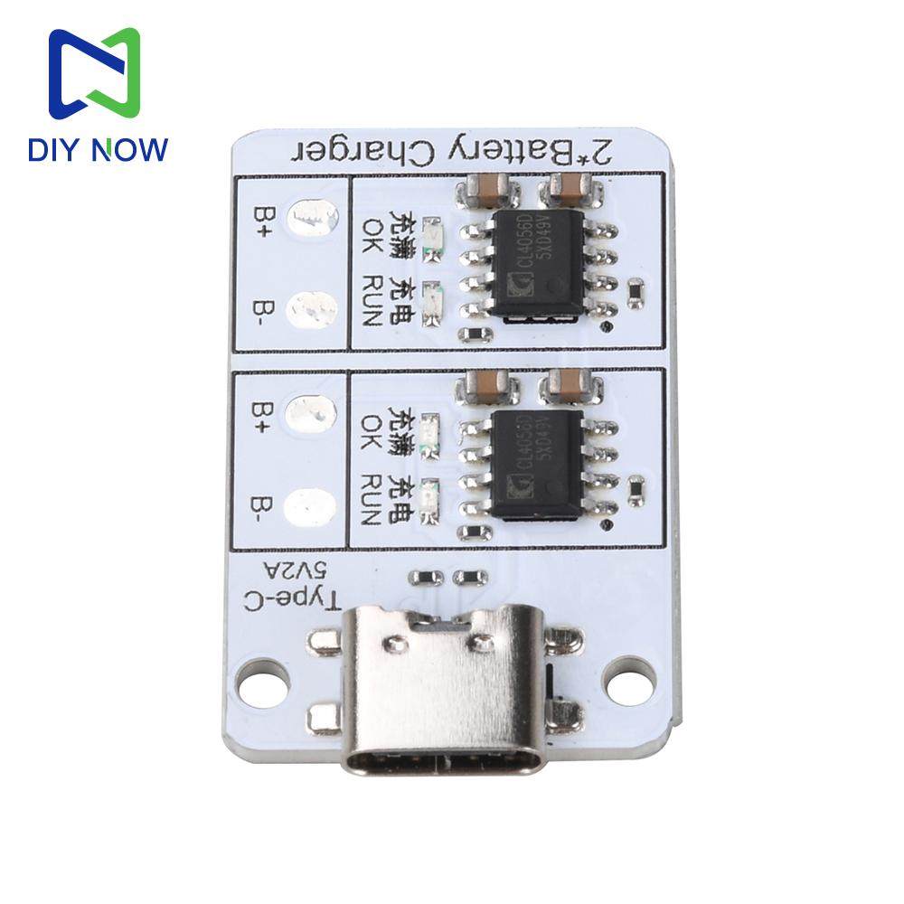 DC 5V 1S 1A Dual-Channel Lithium Battery Charging Module for 18650 Lithium-ion Batteries 3.7V/4.2V Bidirectional Battery Charger