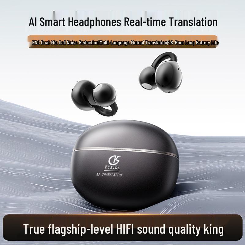 KUMIKA J07AI AI Translation Sports Bluetooth Earphones: Real-time Translation, High-Definition Sound Quality.
