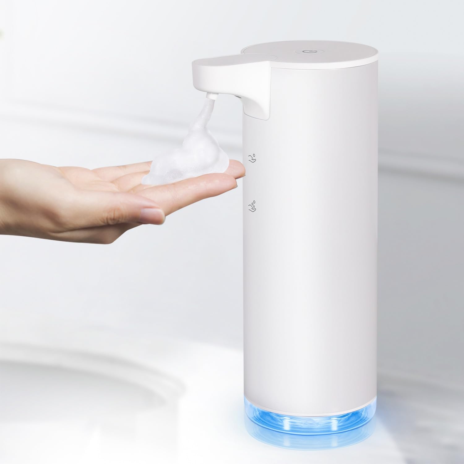 

hand washing machine wall-mounted household kitchen electric dishwashe Intelligent automatic induction soap dispenser stainless білий