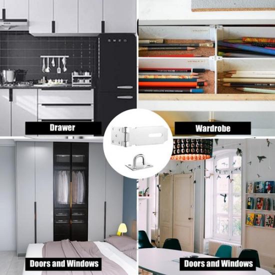 Door Latch Hasp Lock Hasp Door Latches Gate Latches Lock Latch Heavy Duty Pad