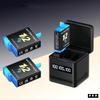 2000mAh Akku für Gopro Hero 9 10 11 12 Kamera-Akku mit LCD 3-Slots Schnellladegerät Box für GoPro Hero12 11 Sportkameras