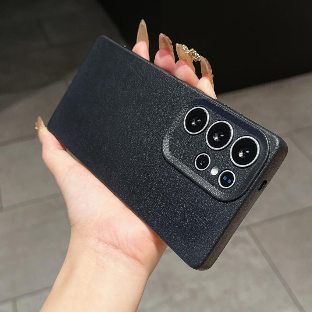 Phone Case For OPPO A15 A38 A57 A60 A78 Reno11 Reno14 Realme 11 14 C21Y C53 C63 Luxury Leather Texture Soft Silicone Protection Cover