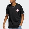 Adidas Lightweight Floral Print Short Sleeve T-Shirt Men Tops Black IC7748