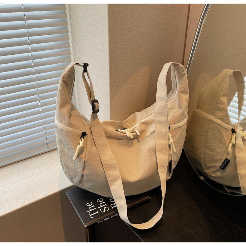 Large Capacity Casual Women's Dumpling Bag New Lightweight One Shoulder Commuter Class Student Crossbody Bag