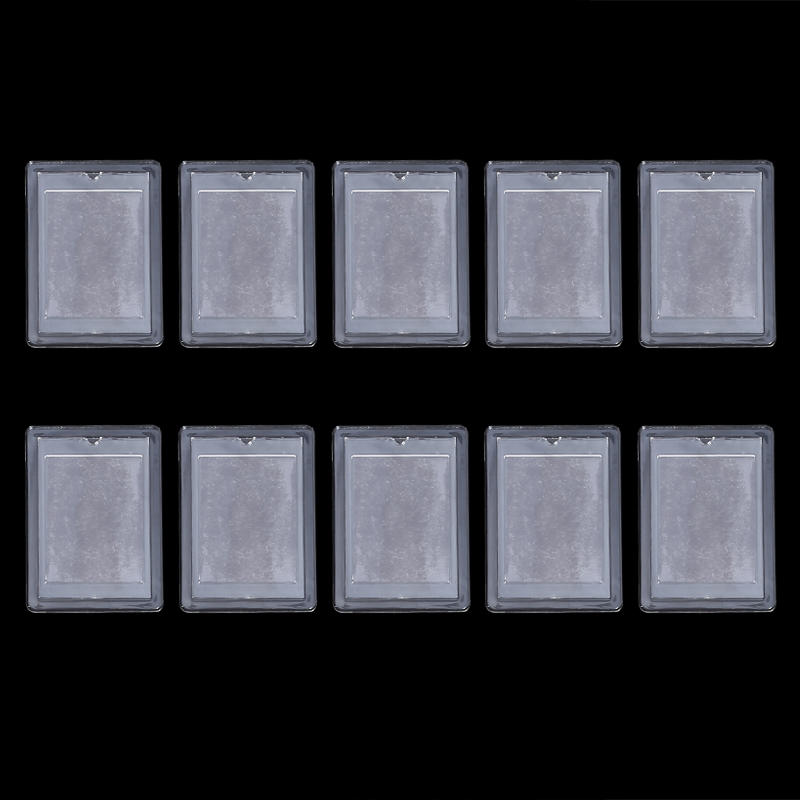 

10 шт. Набор креативных прозрачных декоративных магнитов на холодильник для самостоятельного изготовления квадратных маленьких фоторамок, вставки для рамок E