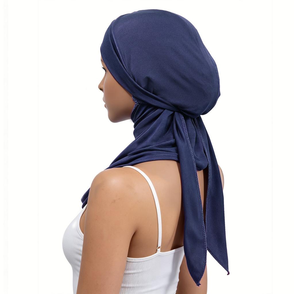 Water Crystal Linen Womens Cap With Breathable Neck Cover For Summer And Winter Wear
