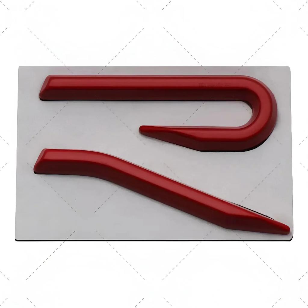New R Emblem Car Metal Body Tail Trunk Sticker Accessories For Volkswagen VW GTI Rline Polo Golf MK8 Touareg Passat Magotan CC zd0