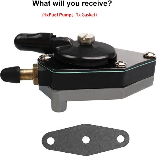 Outboard Fuel Pump with Gasket 18-7352 Fuel Pump 438556 433390 385784 Compatible with Johnson Evinrude 25-140HP Boat Motor Johnson/Evinrude 18-7352
