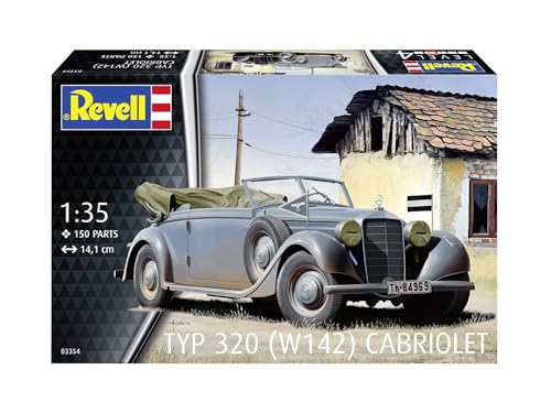 German Level 1/35 German Type 320 (W142) Cabriolet Plastic Model 03354 (Car)