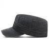 Men's Washed Faded Duckbill Cap - Flat Top Sunshade for Spring & Autumn