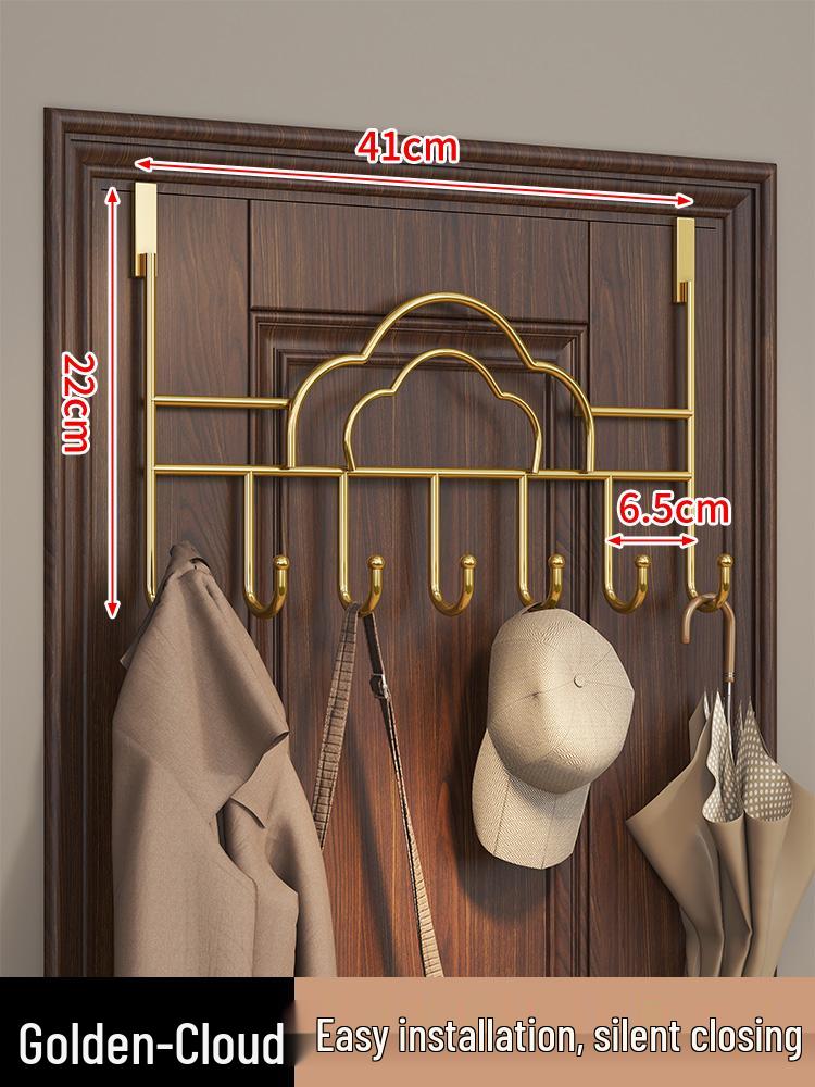 Door-Mounted Hook & Storage Rack for Clothes, Coats, and More
