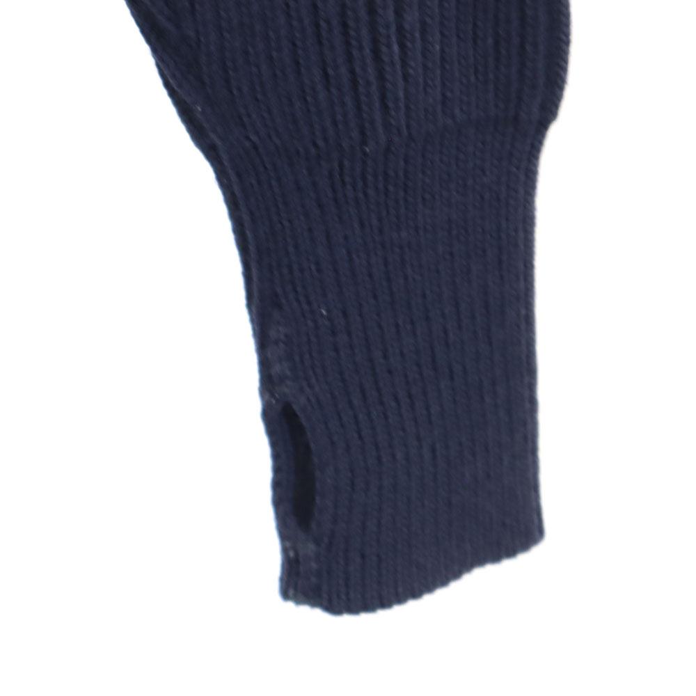 ANDERSEN-ANDERSEN made in Italy Langarmpullover XS Marineblau Rippstrick Herren Gebraucht