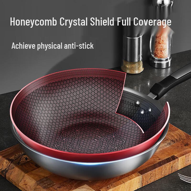 COOKER KING 304 Stainless Steel Non-stick Wok