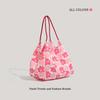 Small fresh broken flower canvas bag fashionable versatile messenger tote bag large capacity student book bag