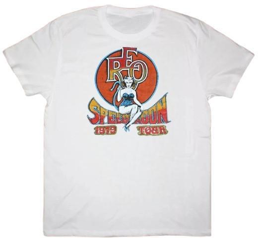 Rare! REO Speedwagon band Graphic Print Unisex T-Shirt S