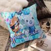 Cuscino Stampato Cartone Animato O-Octonauts Cuscino Anime Copricuscino per Divano Letto Testiera Copricuscino 45x45 Cm Moda