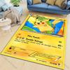Tappeto Tappetino Pikachu Charizard Squirtle Stampa Tappeto per Soggiorno Camera da Letto Decorazione Divano Tappeto per Aree della Casa Tappetino Antiscivolo Tappeti da Gioco