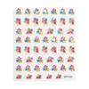 Laser Colorful Butterfly Autumn 3D Nail Art Stickers Adhesive Sliders Nail Transfer Decals Foils Decorations Nail Decals Design