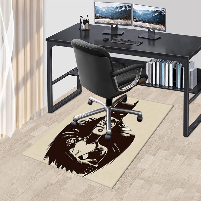 

Batman,Catwoman Office Carpet Chair Mats, Home Decor Dormitory Floor Protector With Anti-Skid Backing, Large Area Coverage, Christmas Decora 60cm by 90cm