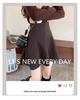 2023 Autumn & Winter Women's High-Waist Korean Style Corduroy A-Line Skirt with Anti-Exposure Design