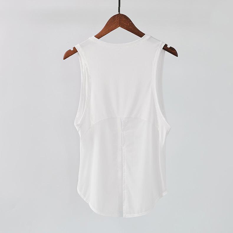 Summer Quick-Dry Mesh Sport Cover-Up: Women's Breathable Slimming Yoga Tank Top & Short-Sleeve T-Shirt